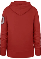 47 Ohio State Buckeyes Mens Red Headline Upside Down Fashion Hood