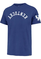 47 Kentucky Wildcats Blue Franklin Upside Down Short Sleeve Fashion T Shirt