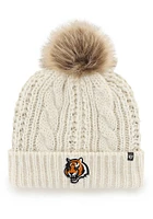 47 Cincinnati Bengals Ivory Meeko Cuff Pom Womens Knit Hat