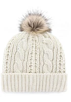 47 Columbus Blue Jackets Ivory Meeko Cuff Pom Womens Knit Hat