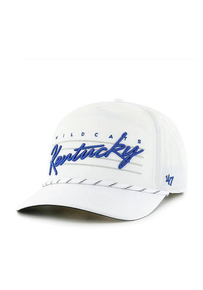 47 Kentucky Wildcats Downburst Hitch Adjustable Hat - White