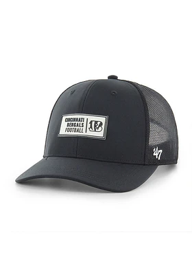 47 Cincinnati Bengals Cypher Trucker Adjustable Hat - Black