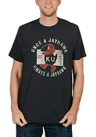47 Kansas Jayhawks Navy Blue Historical Once A Jayhawk Short Sleeve Fashion T Shirt