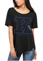 47 Kentucky Wildcats Womens Black Boyfriend Short Sleeve Scoop