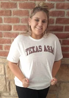 47 Texas A&M Aggies White Arch Short Sleeve Fashion T Shirt