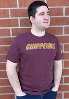 47 Central Michigan Chippewas Maroon Two Peat Short Sleeve Fashion T Shirt