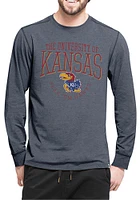 47 Kansas Jayhawks Navy Blue Cadence Long Sleeve T-Shirt