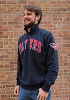 47 Dayton Flyers Mens Navy Blue Match Variety Long Sleeve Qtr Zip Fashion Pullover