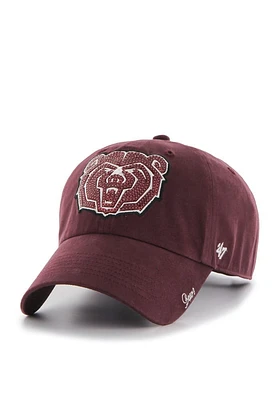 47 Missouri State Bears Maroon Sparkle Clean Up Womens Adjustable Hat