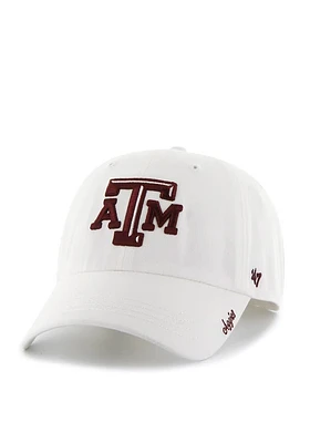47 Texas A&M Aggies White Miata Clean Up Womens Adjustable Hat
