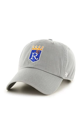 47 Kansas City Royals Grey 1969 Clean Up Youth Adjustable Hat