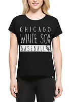 47 Chicago White Sox Womens Black Lumi Short Sleeve T-Shirt