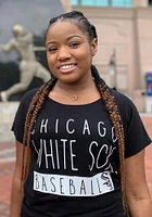 47 Chicago White Sox Womens Black Lumi Short Sleeve T-Shirt