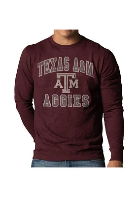 47 Texas A&M Aggies Maroon No1 Design Long Sleeve Fashion T Shirt