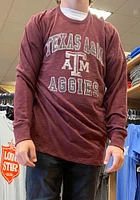 47 Texas A&M Aggies Maroon No1 Design Long Sleeve Fashion T Shirt