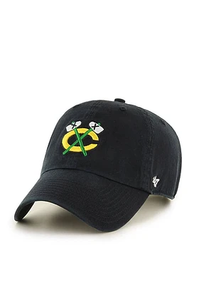 47 Chicago Blackhawks Clean Up Design Adjustable Hat - Black