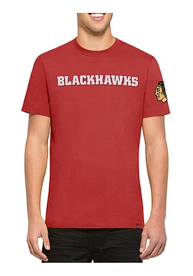 47 Chicago Blackhawks Red Logo Fieldhouse Short Sleeve Fashion T Shirt