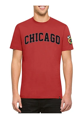 47 Chicago Blackhawks Red Fieldhouse Short Sleeve Fashion T Shirt