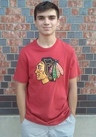 47 Chicago Blackhawks Red Knockout Short Sleeve Fashion T Shirt