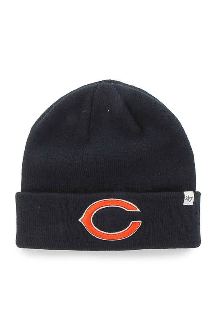 47 Chicago Bears Navy Blue Raised Cuff Iconic Mens Knit Hat