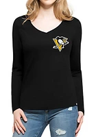 47 Pittsburgh Penguins Womens Black Clutch Backer LS Tee