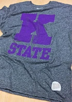 Original Retro Brand K-State Wildcats Grey Big K Short Sleeve Fashion T Shirt