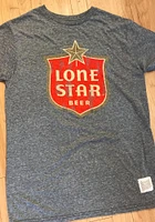 Original Retro Brand Texas Grey Lone Star Beer Logo Short Sleeve Fashion T Shirt