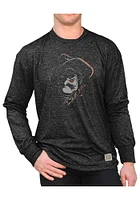 Original Retro Brand Oklahoma State Cowboys Black Mock Twist Long Sleeve Fashion T Shirt