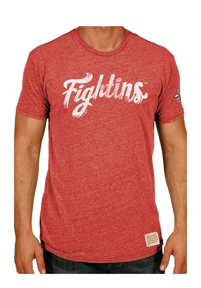 Original Retro Brand Reading Fightin Phils Red Tri-Blend Short Sleeve Fashion T Shirt