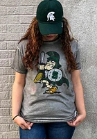 Original Retro Brand Michigan State Spartans Charcoal Spartan Short Sleeve Fashion T Shirt
