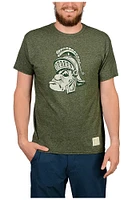 Original Retro Brand Michigan State Spartans Gruff Short Sleeve Fashion T Shirt
