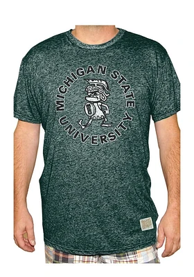 Original Retro Brand Michigan State Spartans Circle Spartan Short Sleeve Fashion T Shirt