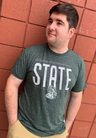 Original Retro Brand Michigan State Spartans Green Bold Short Sleeve Fashion T Shirt