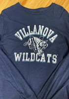 Original Retro Brand Villanova Wildcats Navy Blue Arch Logo Long Sleeve Fashion T Shirt