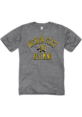Wichita State Shockers Graphite Shadow Arc Alumni Short Sleeve T Shirt