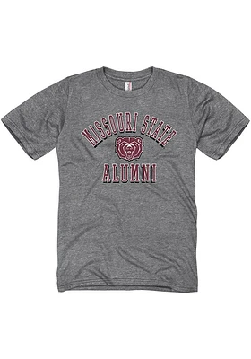 Missouri State Bears Graphite Shadow Arc Alumni Short Sleeve T Shirt