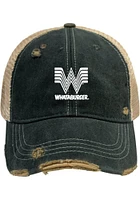 Original Retro Brand RALLY Distressed Meshback Adjustable Hat - Black