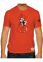 Original Retro Brand Oklahoma State Cowboys Orange Cowboy Pete Short Sleeve Fashion T Shirt