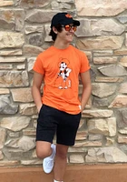Original Retro Brand Oklahoma State Cowboys Orange Cowboy Pete Short Sleeve Fashion T Shirt