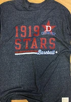 Original Retro Brand Detroit Stars Navy Blue Mock Twist Long Sleeve Fashion T Shirt