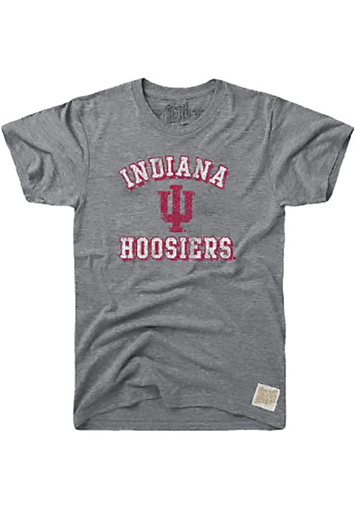 Original Retro Brand Indiana Hoosiers Grey Number One Short Sleeve Fashion T Shirt