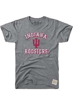 Original Retro Brand Indiana Hoosiers Grey Number One Short Sleeve Fashion T Shirt