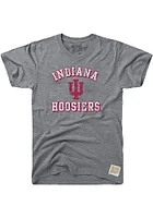 Original Retro Brand Indiana Hoosiers Grey Number One Short Sleeve Fashion T Shirt