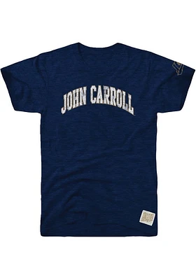 Original Retro Brand John Carroll Blue Streaks Navy Arch Short Sleeve Fashion T Shirt
