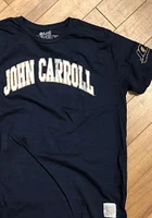Original Retro Brand John Carroll Blue Streaks Navy Arch Short Sleeve Fashion T Shirt