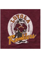 Original Retro Brand Loyola Ramblers Maroon Arch Short Sleeve Fashion T Shirt