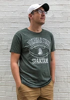 Original Retro Brand Michigan State Spartans Green Vault Football Short Sleeve Fashion T Shirt