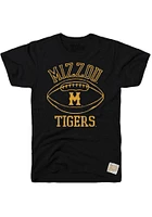Original Retro Brand Missouri Tigers Black Football Short Sleeve Fashion T Shirt