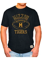 Original Retro Brand Missouri Tigers Black Football Short Sleeve Fashion T Shirt