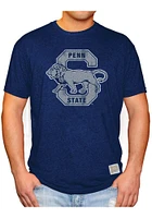 Original Retro Brand Penn State Nittany Lions Navy Blue Logo Short Sleeve Fashion T Shirt